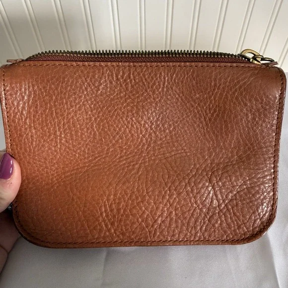 Madewell The Simple Pouch Belt Bag Brown Leather Sling Bag Purse Fanny Pack - Picture 2 of 15